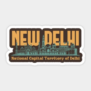 New Delhi - India Sticker